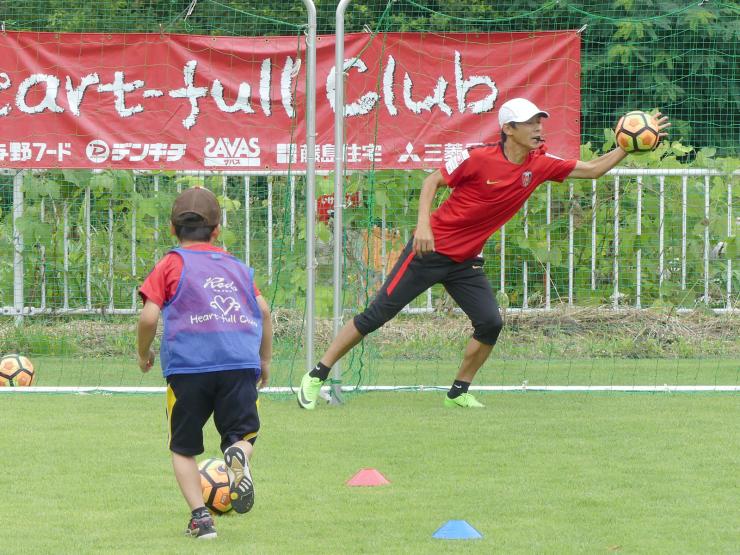 サッカー教室の様子