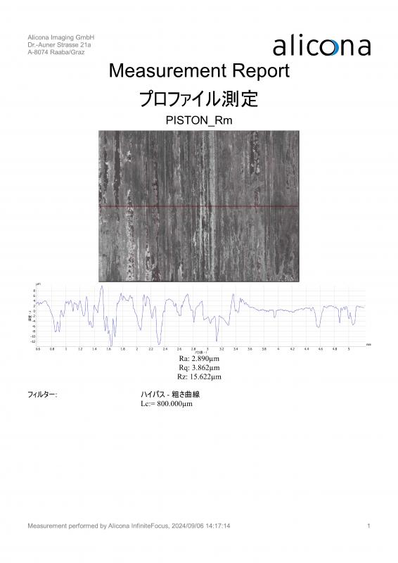 線粗さ結果