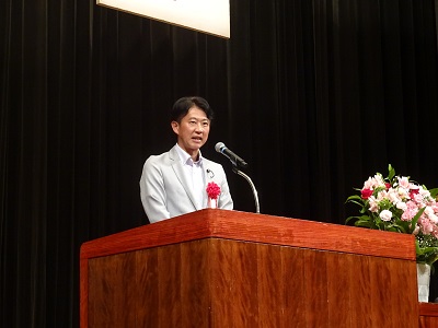 埼玉県議会議長様の祝辞写真