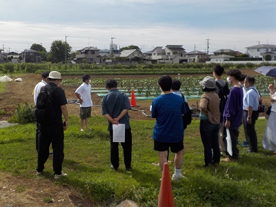 ほ場の見学