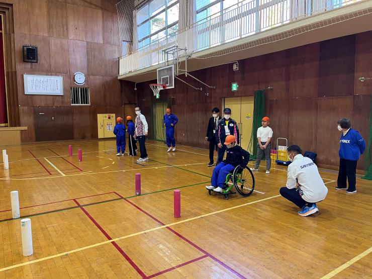 体験会の様子（陸上）