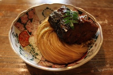 焼鯖そうめんの写真