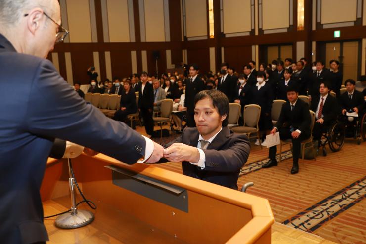 認定証交付プラチナアスリートシャイン部門