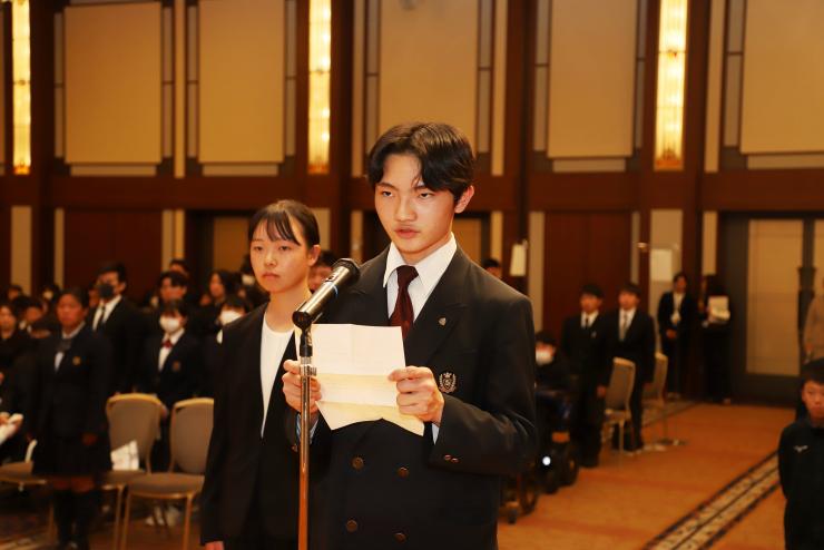 選手代表挨拶ホープ部門