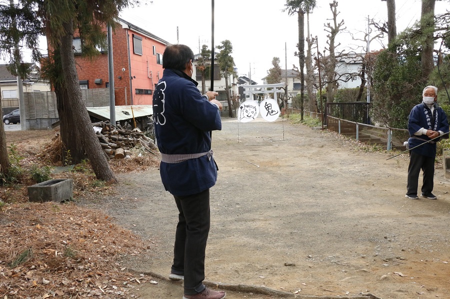 鶴ケ曽根上の弓ぶち