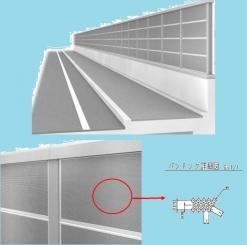 閉断面仕様 吸音型遮音壁の画像