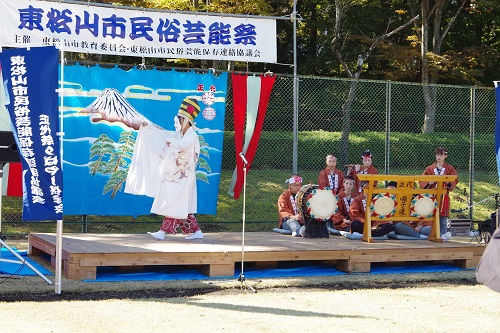 写真：正代祭りばやし(千年谷公園ステージ）