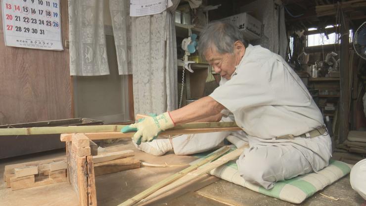 竹刀職人の西野勝三さん