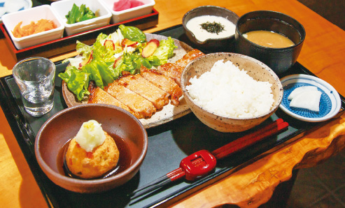 玉井屋で味わえる料理の写真