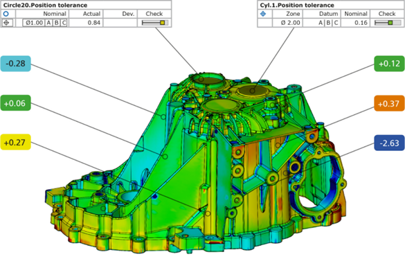 高精度3Dスキャナ測定例