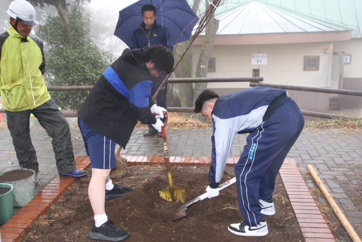 皆野高校植樹
