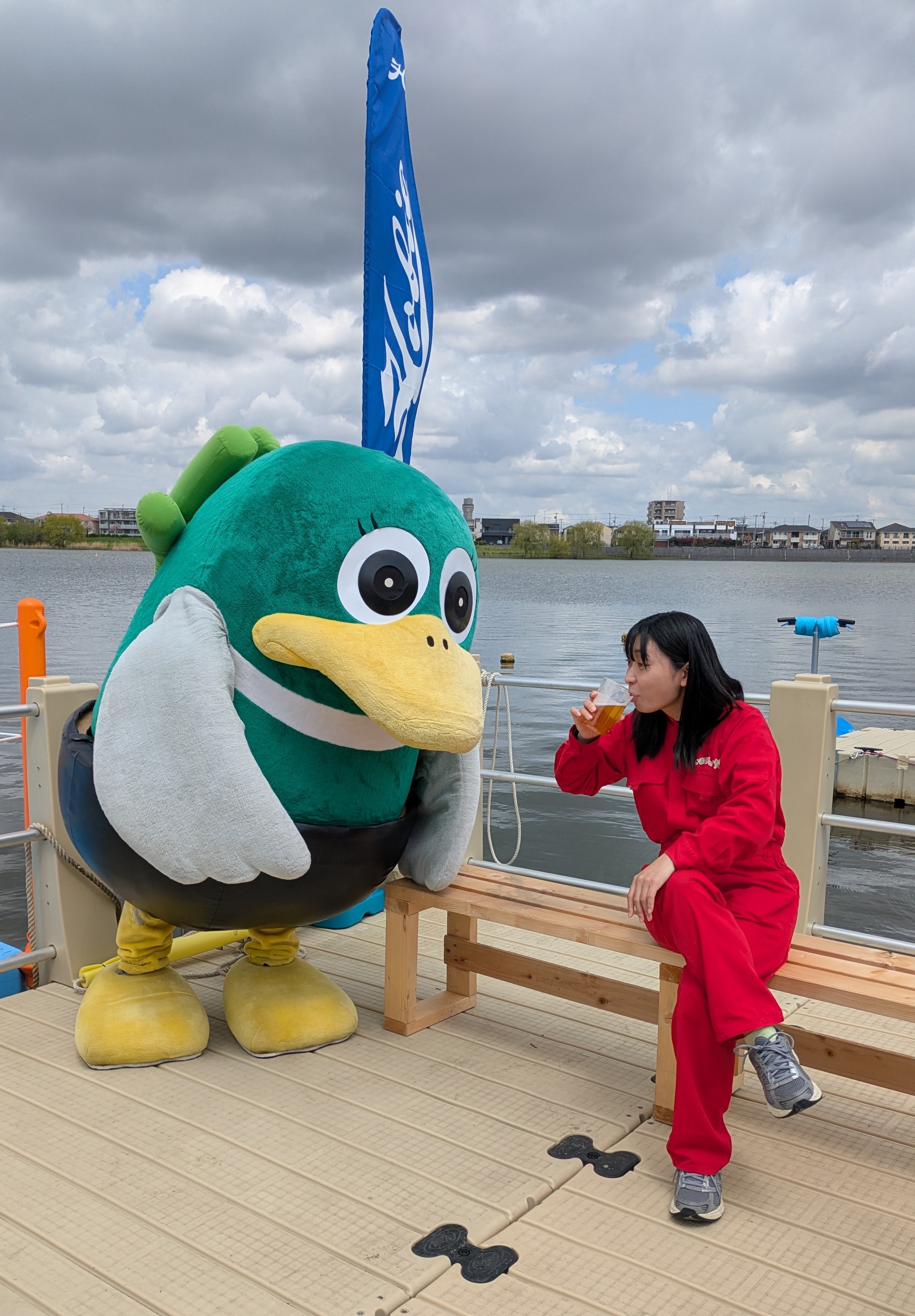 アンゴラ村長とがーやちゃんのツーショット