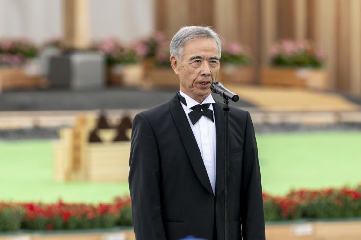 記念式典・国家独唱 富田千種さん