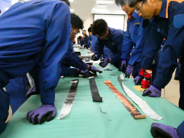 リチウムイオン電池鑑識実習