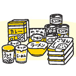 保存食のイラスト