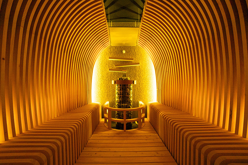 サウナの室内写真