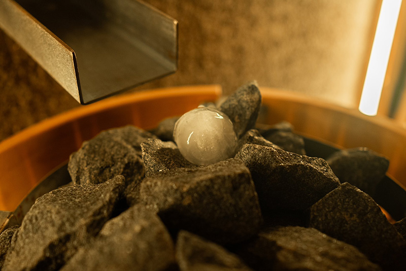 キューゲルサウナの様子