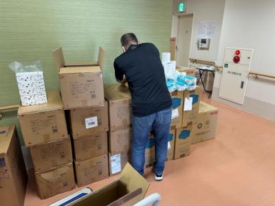 仕事をしている様子