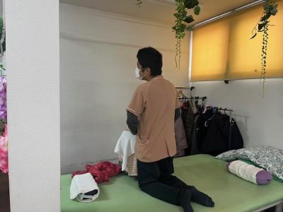 仕事をしている様子