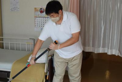 仕事をしている様子