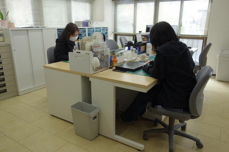 古内土木株式会社事務所内