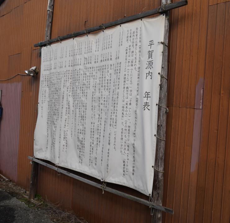 写真：清掃後の年表