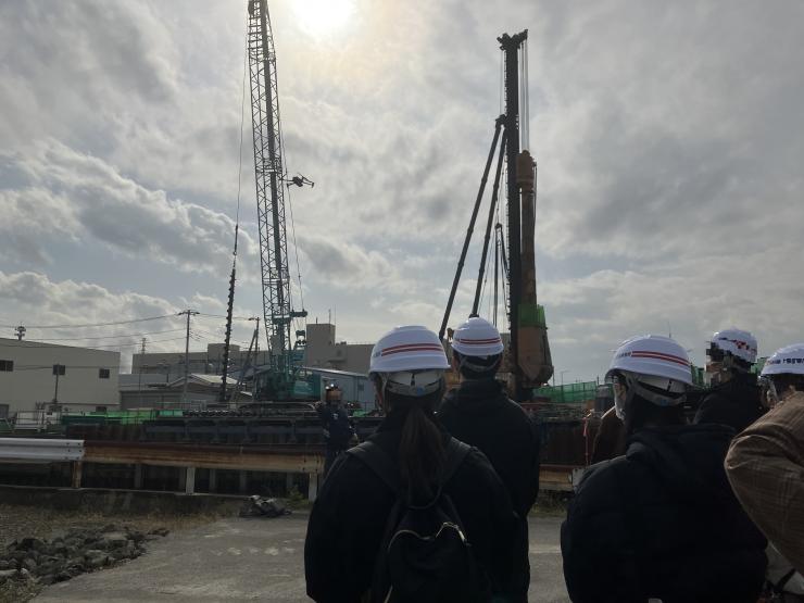 現場見学の様子(総合土木職)