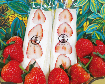 いちごサンドイッチの写真