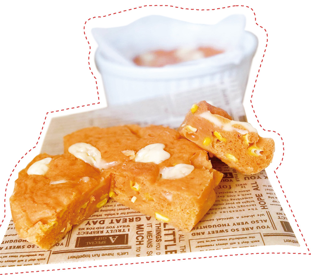 トマト蒸しパンの写真