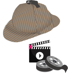 探偵帽のイラスト