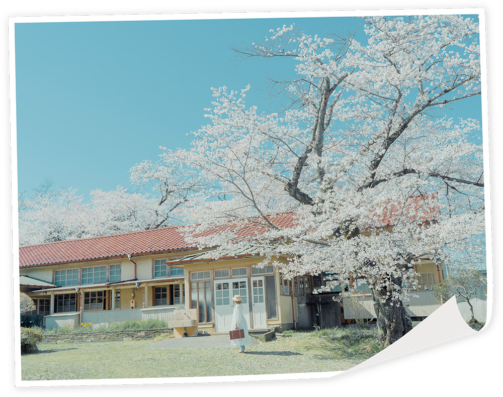 埼玉県広報アンバサダー櫻子さん撮影の旧小川町立小川小学校下里分校写真