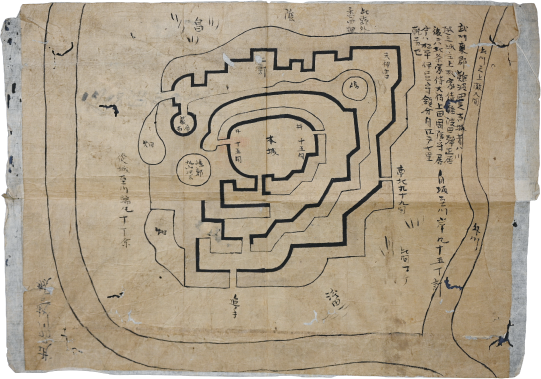 武州難波田古城図（飯島徳蔵氏収集文書764）
