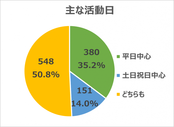 主な活動日