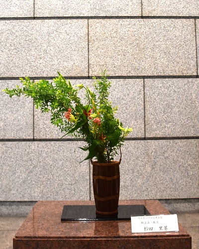 8月26日生け花の写真