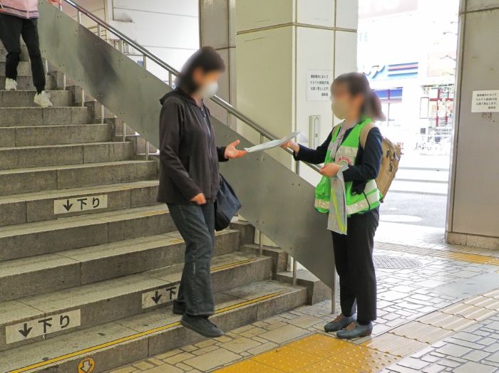 防犯キャンペーンの様子の写真8