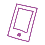 スマホのイラスト