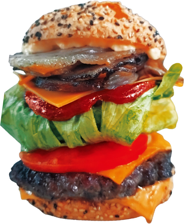 ビッグバンダイナー、ベーコンチーズバーガーの写真