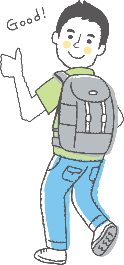 荷物を最小限にして避難しやすいしっかりさん