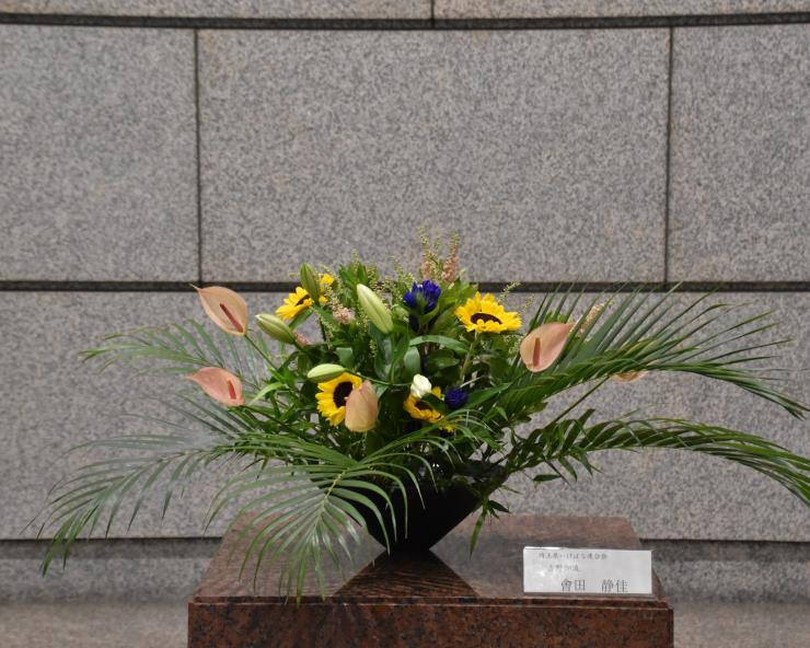 7月27日生け花の写真