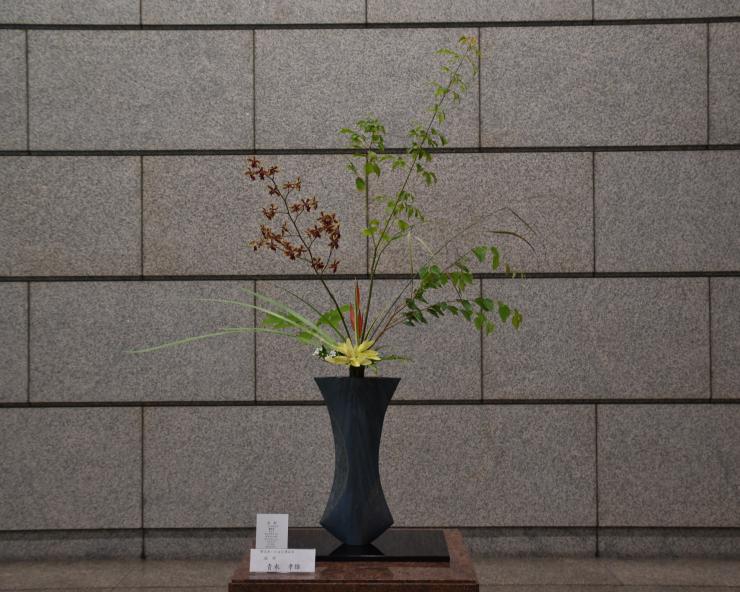8月10日生け花の写真