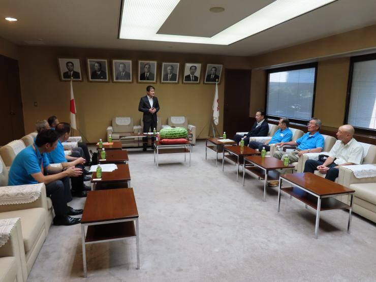 8月25日議長あいさつの写真