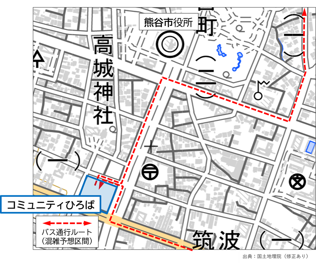コミュニティひろば周辺図