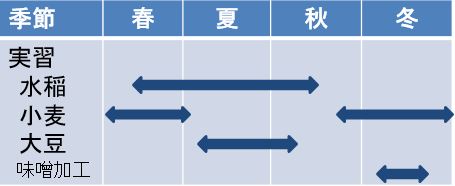 水田複合専攻年間スケジュール