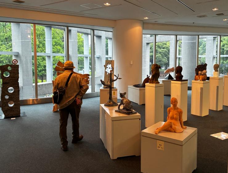 写真：第3部彫刻の会場の様子