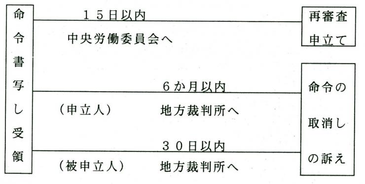 命令に不服がある場合の流れ図